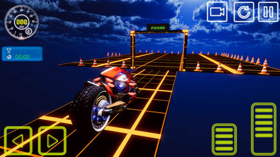 霓虹灯自由泳自行车特技模拟iphone版游戏截屏2