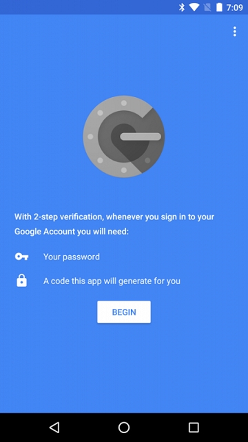 Google Authenticator安卓版 V6.9.16截屏1